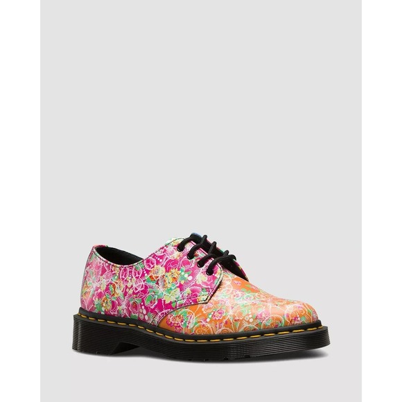Dr. Martens Shoes - DR. MARTENS Smiths Daze Oxfords Multicolored Pink Floral Women's 5